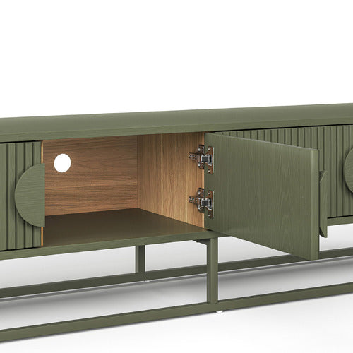CONTINENTAL DESIGNS TESSA RIPPLE SLATTED TV UNIT