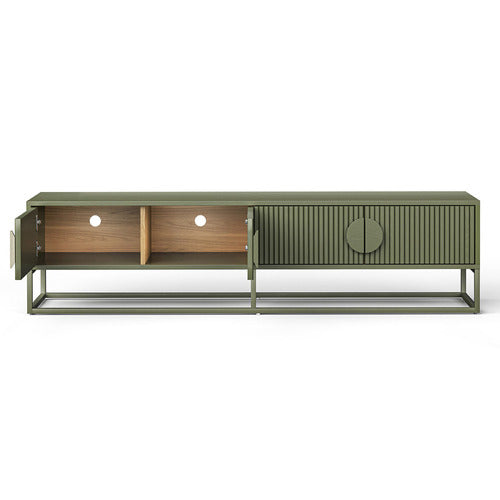 CONTINENTAL DESIGNS TESSA RIPPLE SLATTED TV UNIT