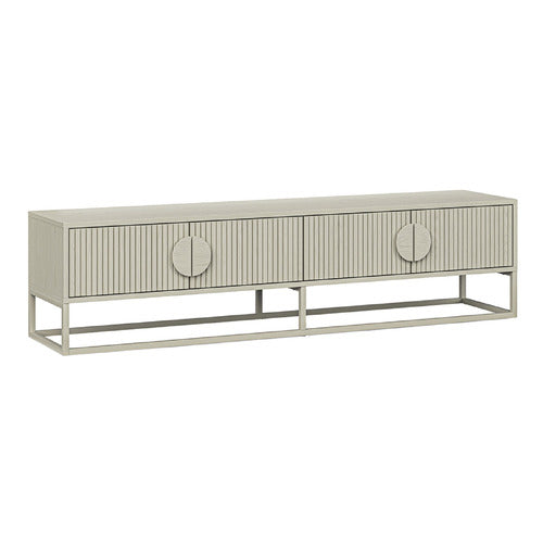 CONTINENTAL DESIGNS TESSA RIPPLE SLATTED TV UNIT