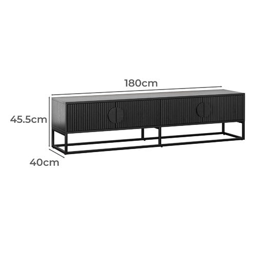 CONTINENTAL DESIGNS TESSA RIPPLE SLATTED TV UNIT
