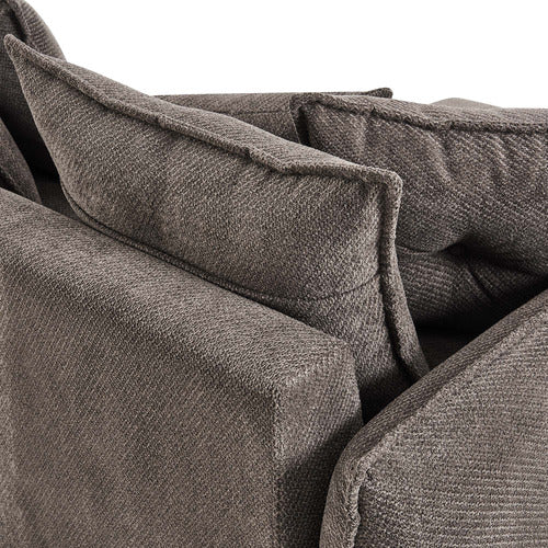 CORE LIVING THOMAS 3 SEATER DOUBLE SOFA BED WITH LEFT CHAISE