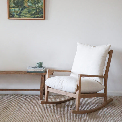 HYDE PARK HOME THORNETTE OAK WOOD ROCKING CHAIR