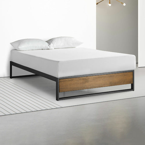 STUDIO HOME HARMONY H35CM METAL & WOOD BED BASE
