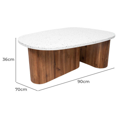 TOBAGO TERRAZZO OUTDOOR COFFEE TABLE