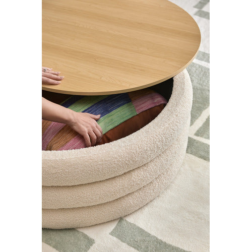 TOBY TEDDY STORAGE OTTOMAN/COFFEE TABLE