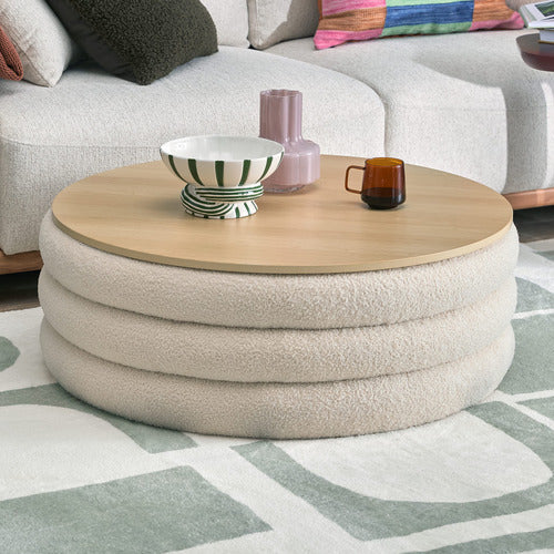 TOBY TEDDY STORAGE OTTOMAN/COFFEE TABLE