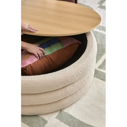 TOBY TEDDY STORAGE OTTOMAN/COFFEE TABLE