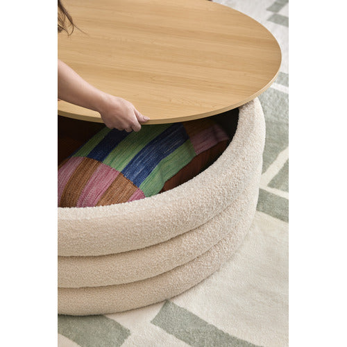 TOBY TEDDY STORAGE OTTOMAN/COFFEE TABLE