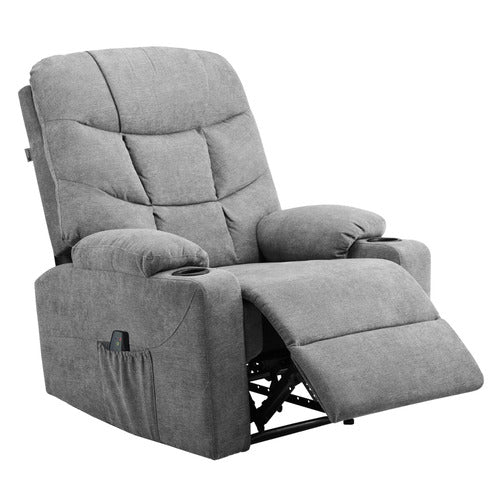 LIVING FUSION TOWSON UPHOLSTERED MASSAGE RECLINER ARMCHAIR