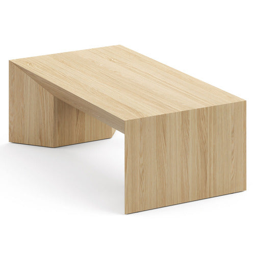 CONTINENTAL DESIGNS TRENTON AMERICAN OAK WOOD COFFEE TABLE