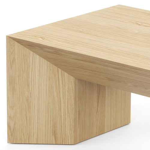 CONTINENTAL DESIGNS TRENTON AMERICAN OAK WOOD COFFEE TABLE