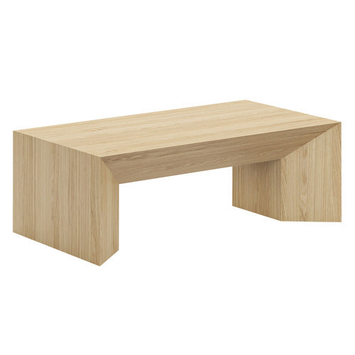 CONTINENTAL DESIGNS TRENTON AMERICAN OAK WOOD COFFEE TABLE