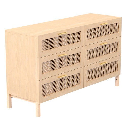 CHISWICK LIVING SENNA RATTAN 6 DRAWER CHEST