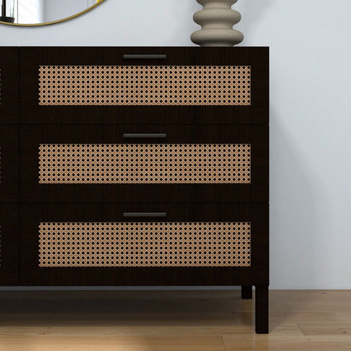 CHISWICK LIVING SENNA RATTAN 6 DRAWER CHEST