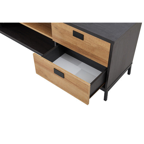 MIKASA FURNITURE 2 TONE FLEUR ENTERTAINMENT UNIT