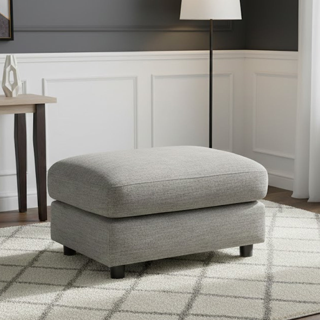 VERONICA FABRIC OTTOMAN GREY