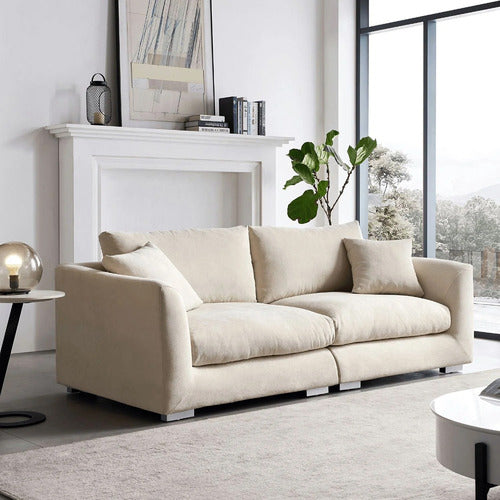 YORK STREET VERA 3 SEATER UPHOLSTERED SOFA