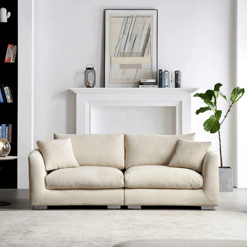 YORK STREET VERA 3 SEATER UPHOLSTERED SOFA