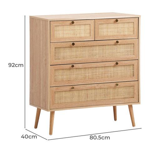 LIVING FUSION VESTA 5 DRAWER CHEST