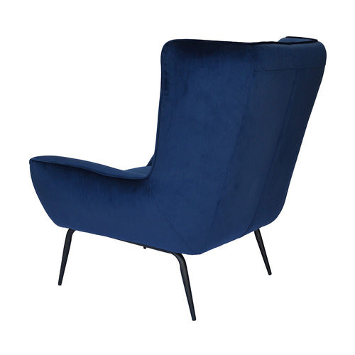 BROOKLYN AND BELLA VICTORIA VELVET WINGBACK ARMCHAIR