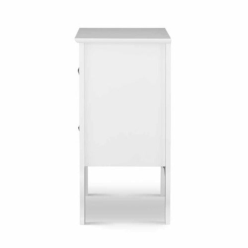 YORK STREET VIKTOR 2 DRAWER BEDSIDE TABLE