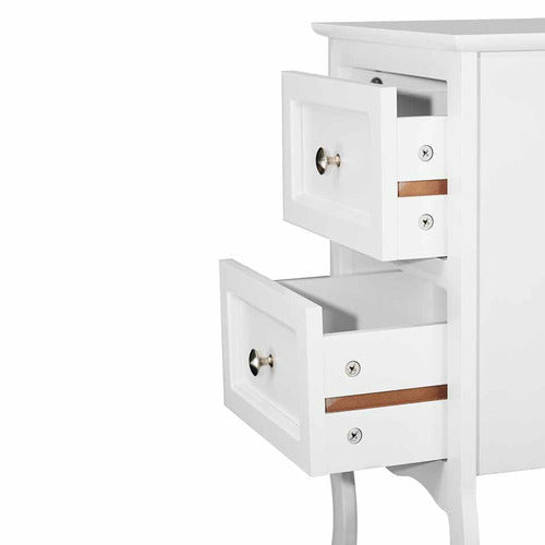 YORK STREET VIKTOR 2 DRAWER BEDSIDE TABLE