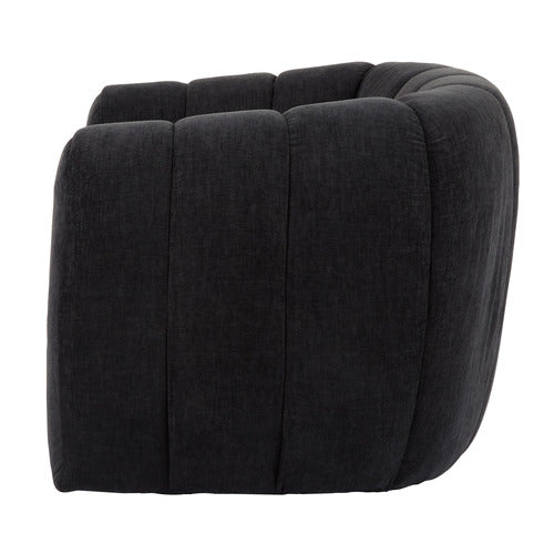 THE HOME COLLECTIVE VOROS UPHOLSTERED SWIVEL ARMCHAIR