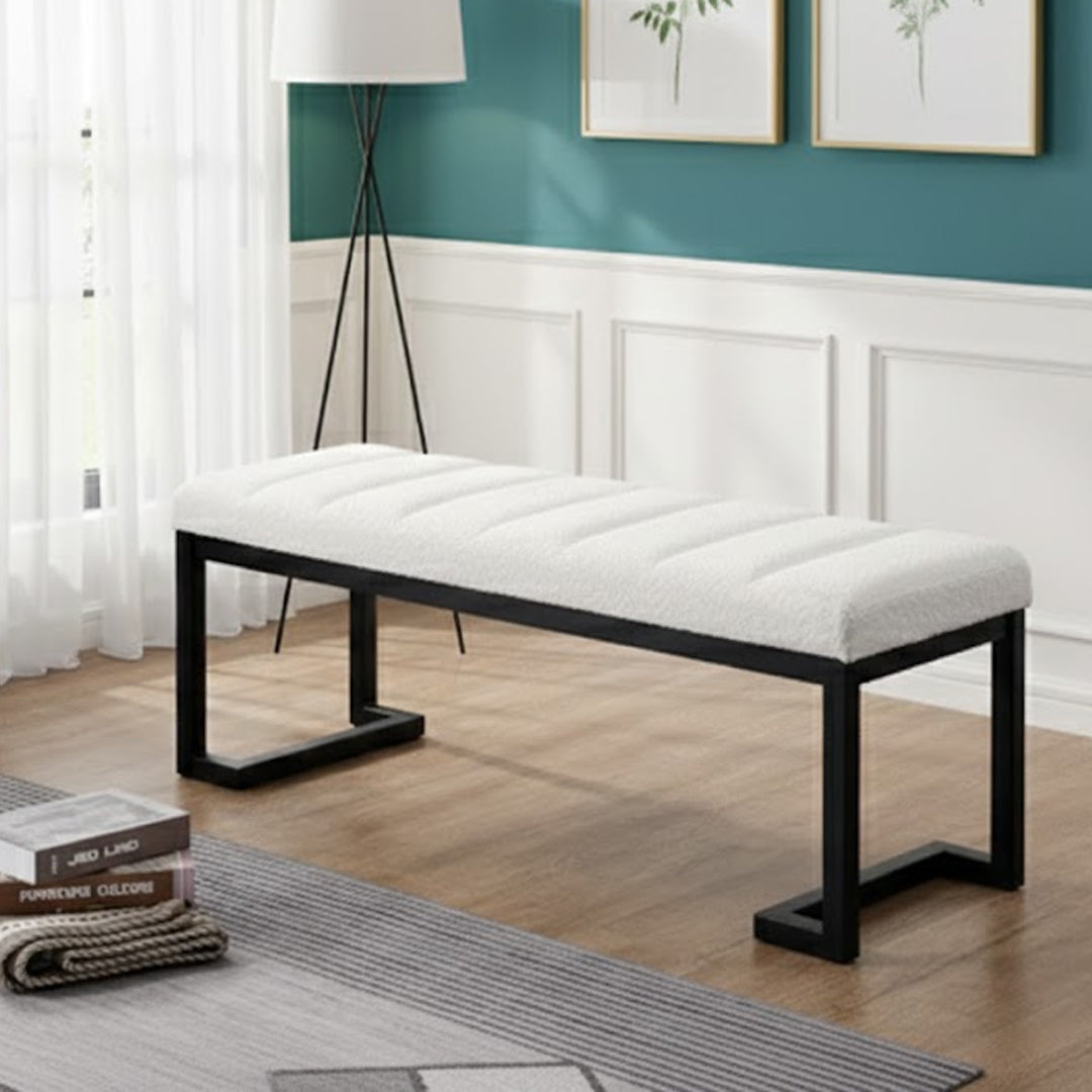 WALLACE BENCH WHITE