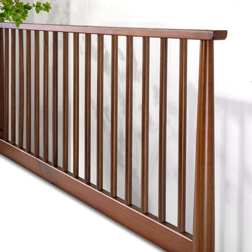 WARM BROWN LIAM PINE WOOD BED QUEEN