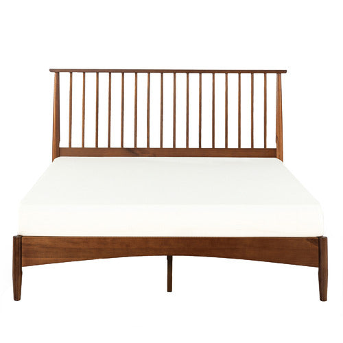 WARM BROWN LIAM PINE WOOD BED QUEEN