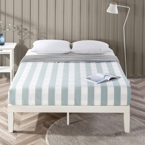 STUDIO HOME WHITE BELVEDERE WOODEN BED BASE
