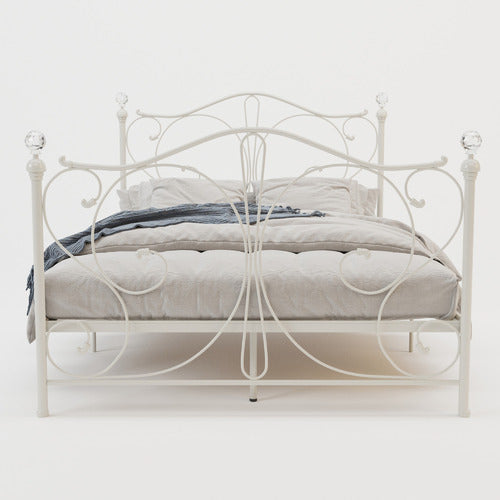 RAWSON & CO WHITE CLASSIC SOPHIE METAL BED FRAME
