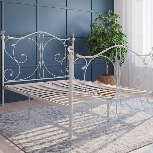 RAWSON & CO WHITE CLASSIC SOPHIE METAL BED FRAME