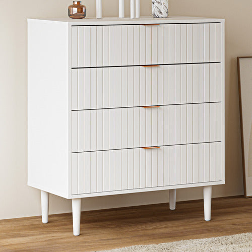 LIVING FUSION YLONA 4 DRAWER RIBBED CHEST