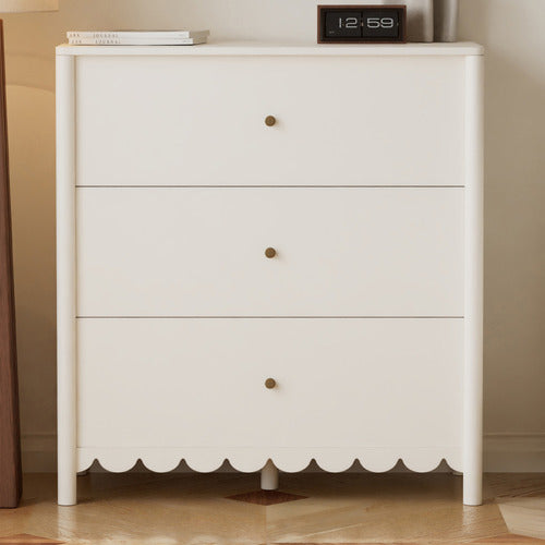 MADDISON LANE WHITE AMELIE 3 DRAWER CHEST