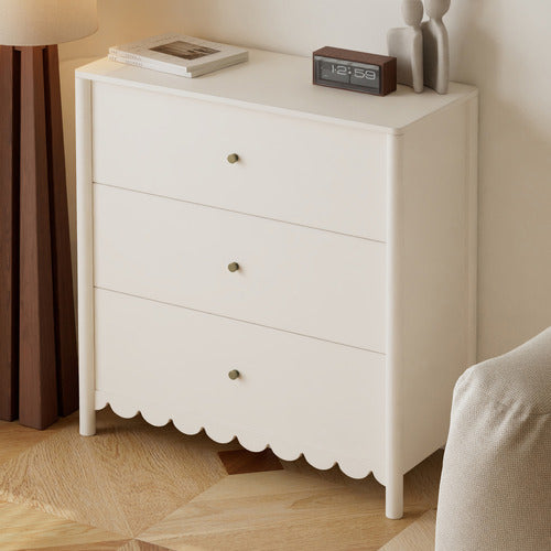 MADDISON LANE WHITE AMELIE 3 DRAWER CHEST