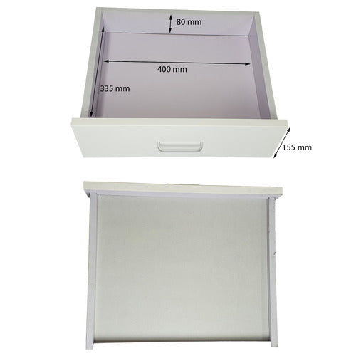 WESTERN DESIGNS WHITE LEO BEDSIDE TABLE