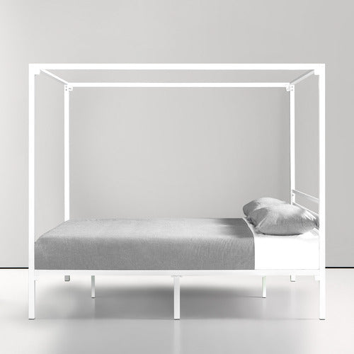 STUDIO HOME WHITE CYTUS CANOPY BED FRAME
