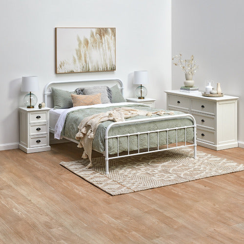 WHITE HAMPTONS 6 DRAWER CHEST