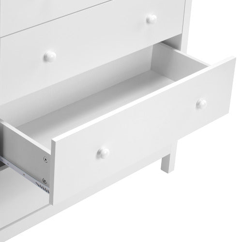 WHITE NOOSA 5 DRAWER CHEST