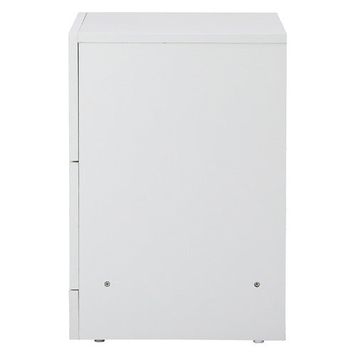 LIVING FUSION WHITE OTIS BEDSIDE TABLE
