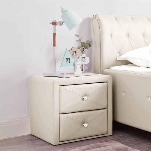 PROJECT KINDY FURNITURE PRINCESS FAUX LEATHER BEDSIDE TABLE