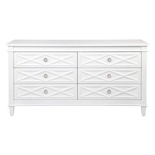 REXINGTON HOME HYUNG RUBBERWOOD 6 DRAWER CHEST