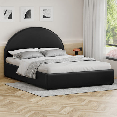HOXTON ROOM WINDSOR FAUX LEATHER GAS LIFT STORAGE BED