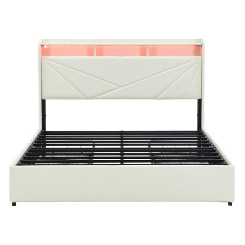 CASSINGTON HOME WINSTED UPHOLSTERED BED WITH LED AND DRAWERS