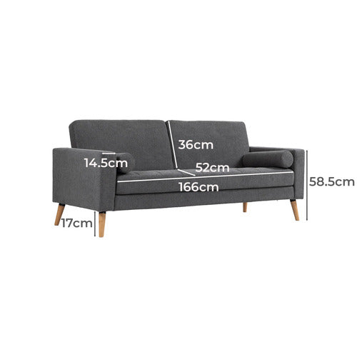 PALMGROVE LANE WYATT 3 SEATER SOFA