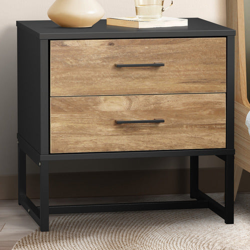 LIVING FUSION XYLA 2 DRAWER BEDSIDE TABLE