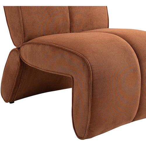 EVIE HOME ZAIN CORDUROY ACCENT CHAIR