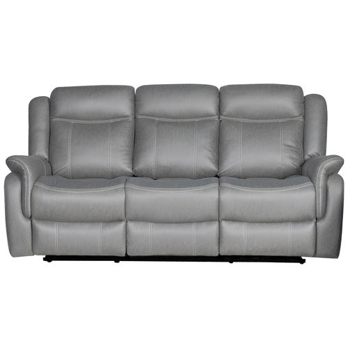SOUTHERN STYLERS ARIA 3 SEATER FAUX LEATHER RECLINER SOFA