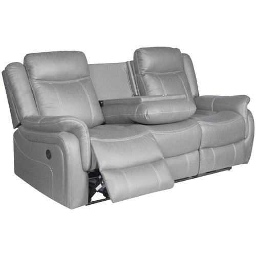 SOUTHERN STYLERS ARIA 3 SEATER FAUX LEATHER RECLINER SOFA